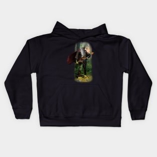 Exclusive Hand Drawn Samurai Frog | Samurai Collection Item-6 (Frog) | by Rendigart Studio Kids Hoodie